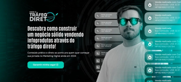 Capa do curso Academia do Tráfego Direto – Gabriel Saraiva