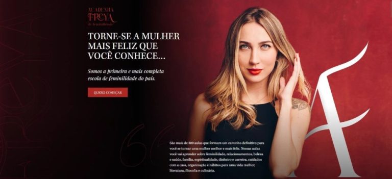 Capa do curso Academia Freya de Feminilidade – Nicole Mallmann