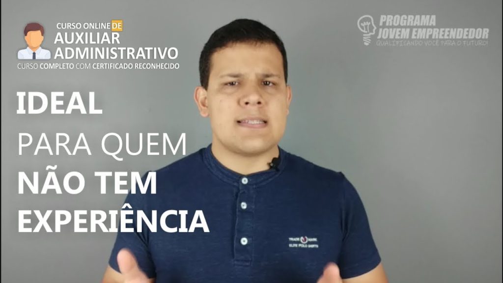 Capa do curso Auxiliar Administrativo – Jovem Empreendedor
