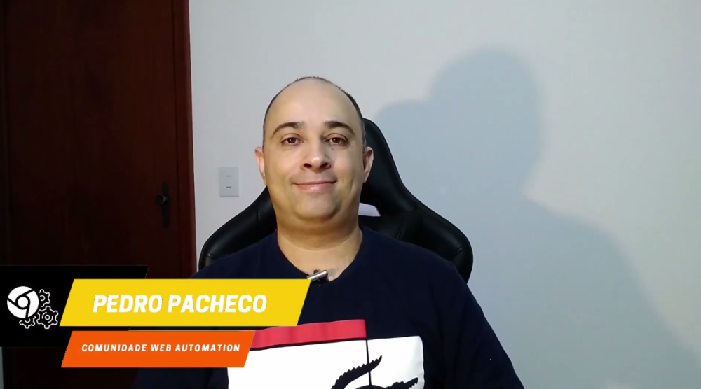 Capa do curso Como Automatizar Processos WEB – Pedro Pacheco