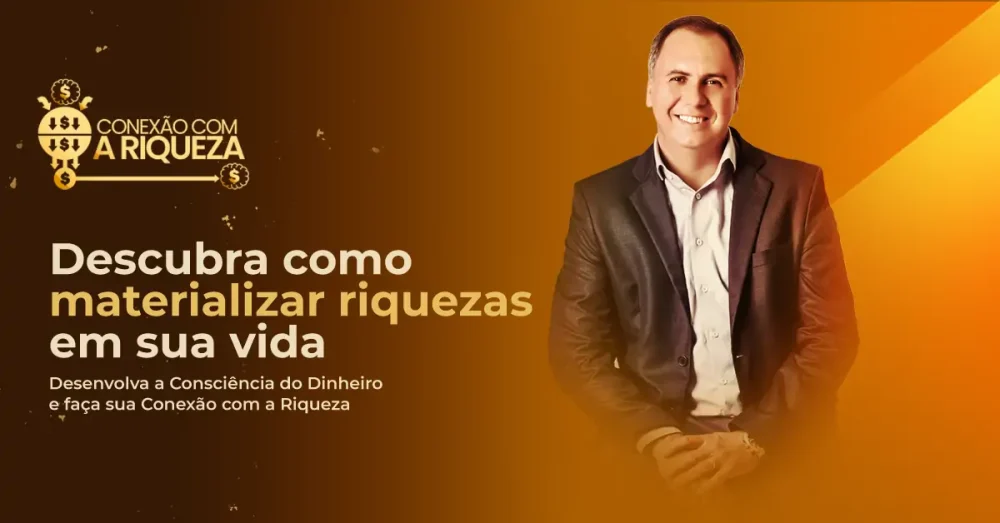 Capa do curso Conexão com a Riqueza – Marcos Trombetta
