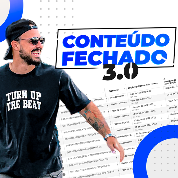 Capa do curso Conteúdo Fechado 3.0 – PAI do Tráfego