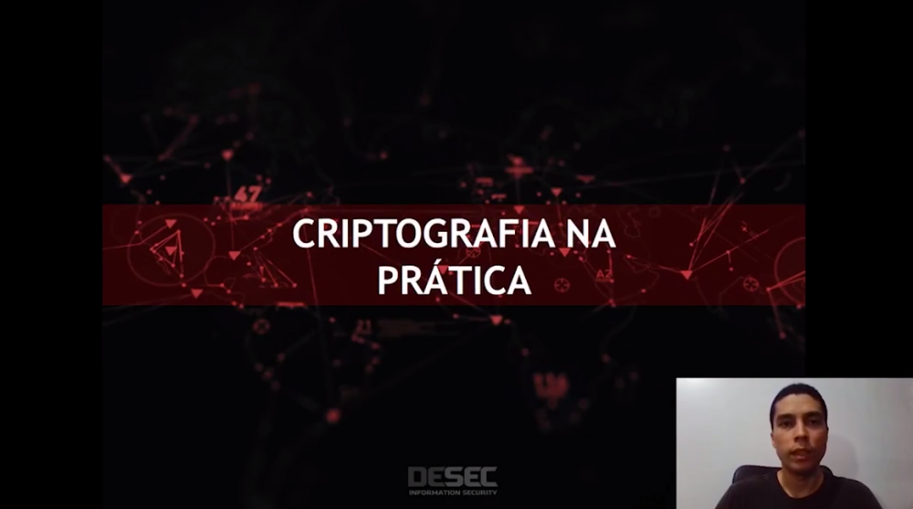 Capa do curso Criptografia – 0X65 (Desec)