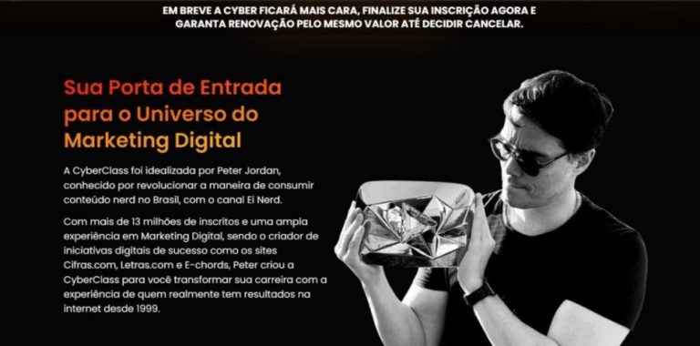 Capa do curso Cyberclass – Peter Jordan