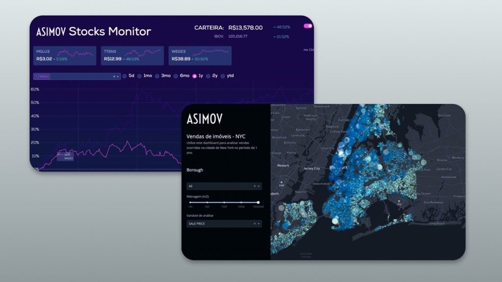 Capa do curso Dashboards com Dash – Asimov