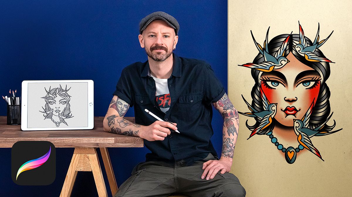 Design de Tatuagens no Procreate – Fernando Aponte