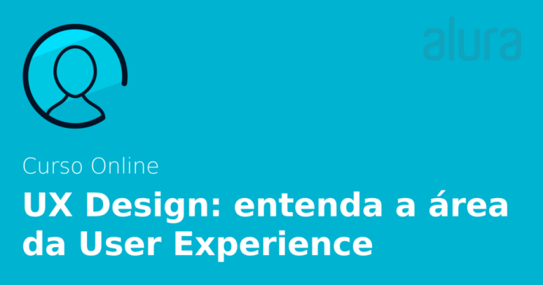 Capa do curso Design & UX – Alura