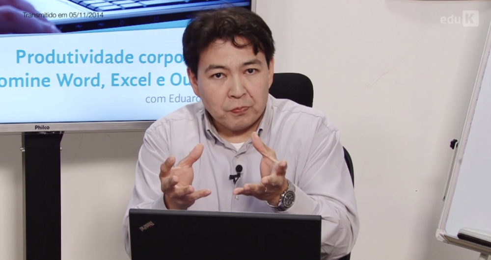 Capa do curso Domine Word, Excel e Outlook – Eduardo Taka