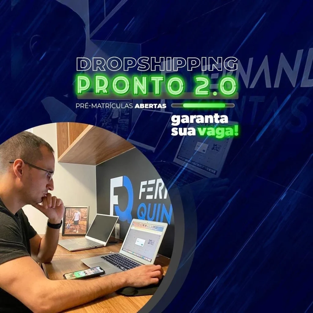 Capa do curso Dropshipping Pronto – Fernando Quintas