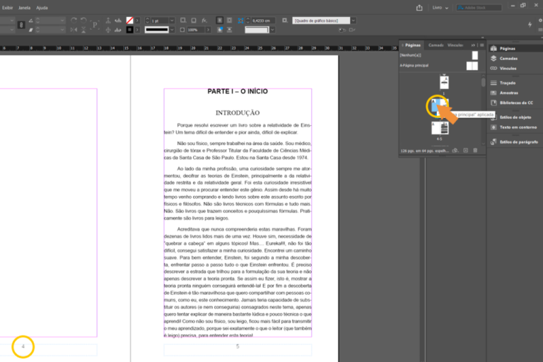 Capa do curso Ebook e Livros com Adobe Indesign – Marcos Cropalato