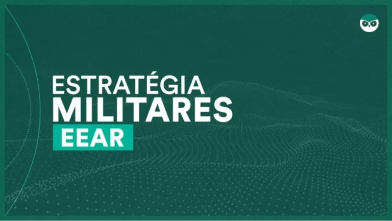 Capa do curso Eear – Escola de Especialistas de Aeronáutica – Estratégia Militares