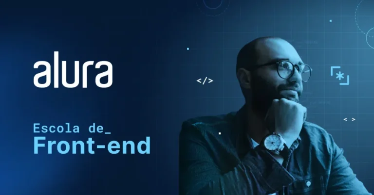 Capa do curso Escola de Front-End Javascript – Alura