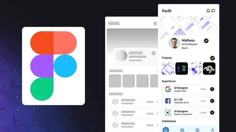 Capa do curso Figma: Design de Interfaces – Matheus Fraga