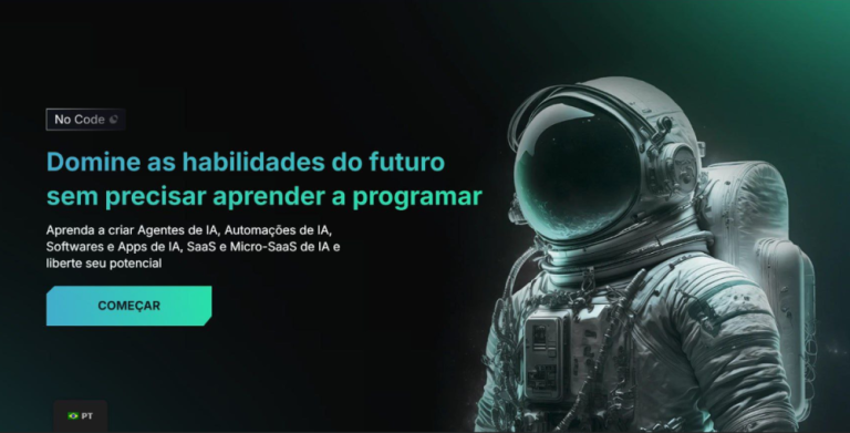 Capa do curso Formação Nocodeia – Matheus Castelo e Neto Camarano