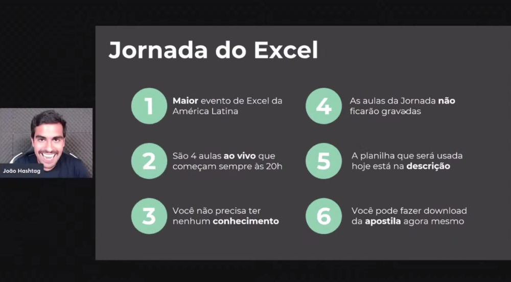 Capa do curso Jornada do Excel – Hashtag Treinamentos