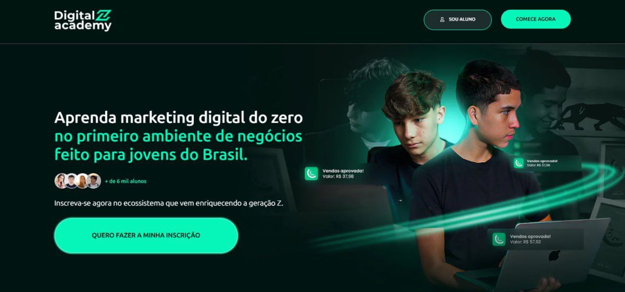 Capa do curso Jovem Empreendedor – Digitalz Academy