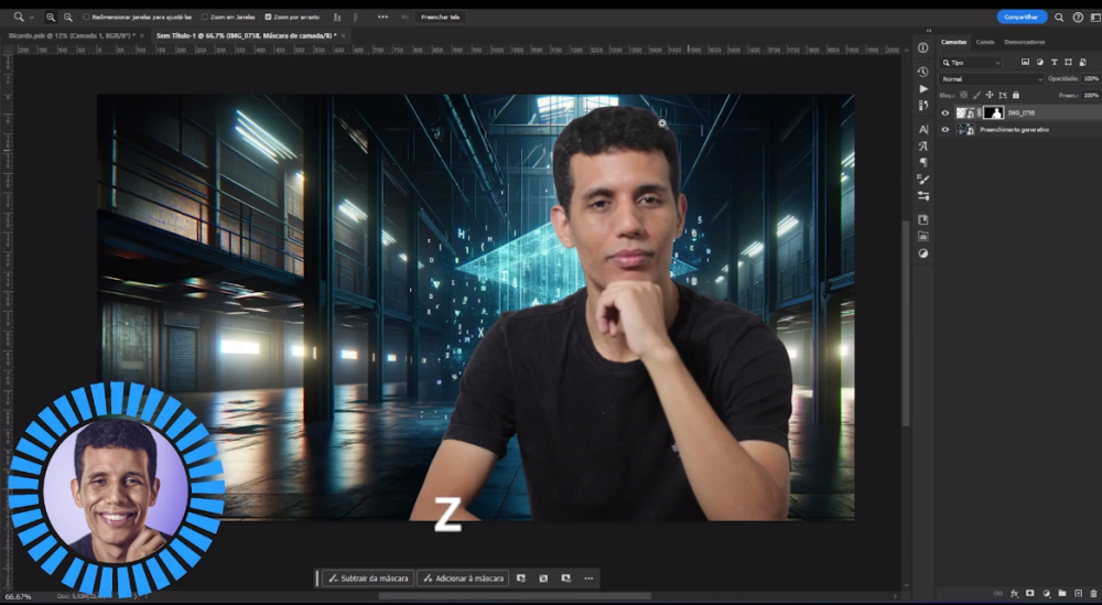 Capa do curso Manipulação com IA – o Matheus do Photoshop