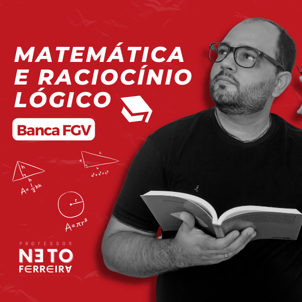 Capa do curso Matemática e Raciocínio Lógico – Banca FGV – José Neto