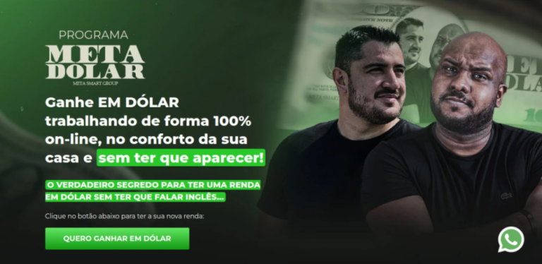 Capa do curso Meta Dólar – Vini Rodrigues e Djônatan Leão