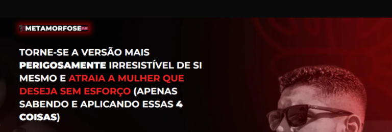 Capa do curso Metamorfose RED Pill – Alfem Club