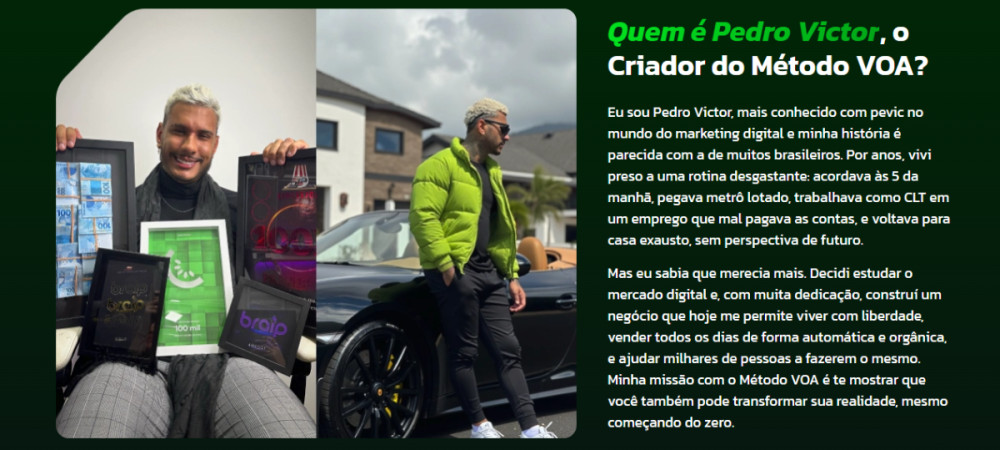 Capa do curso Método VOA – Pevic
