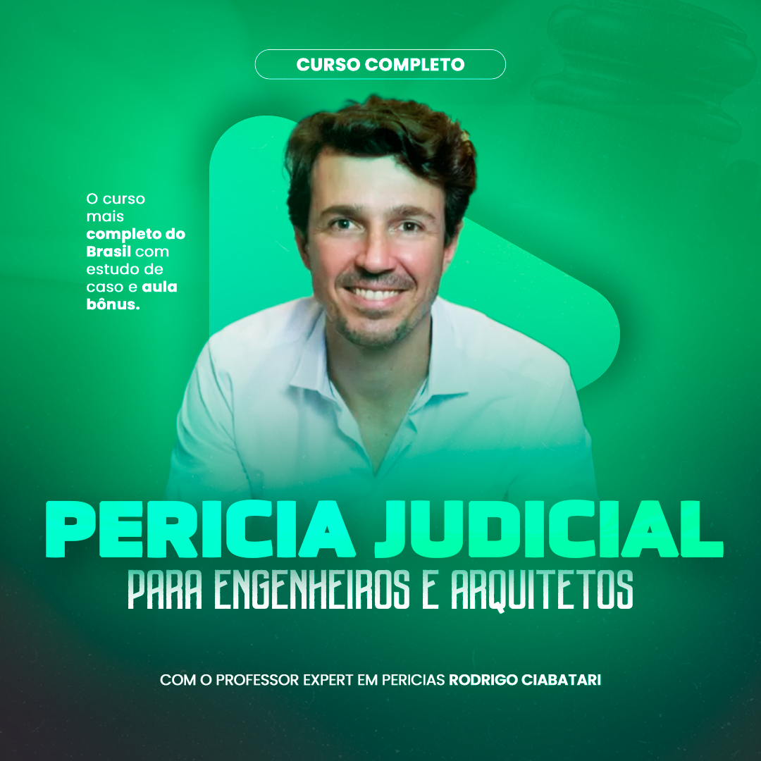 Capa do curso Perícia Judicial para Engenheiros Civis – Escola de Perito