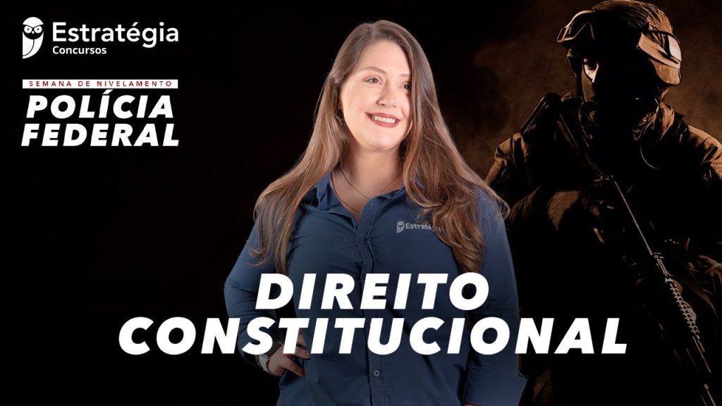 Capa do curso Polícia Federal – Direito Constitucional – Estratégia Concursos