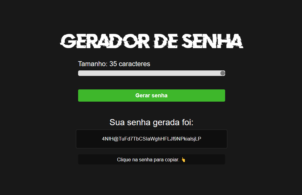 Capa do curso Projeto Gerador de Senha – Letícia Garcez