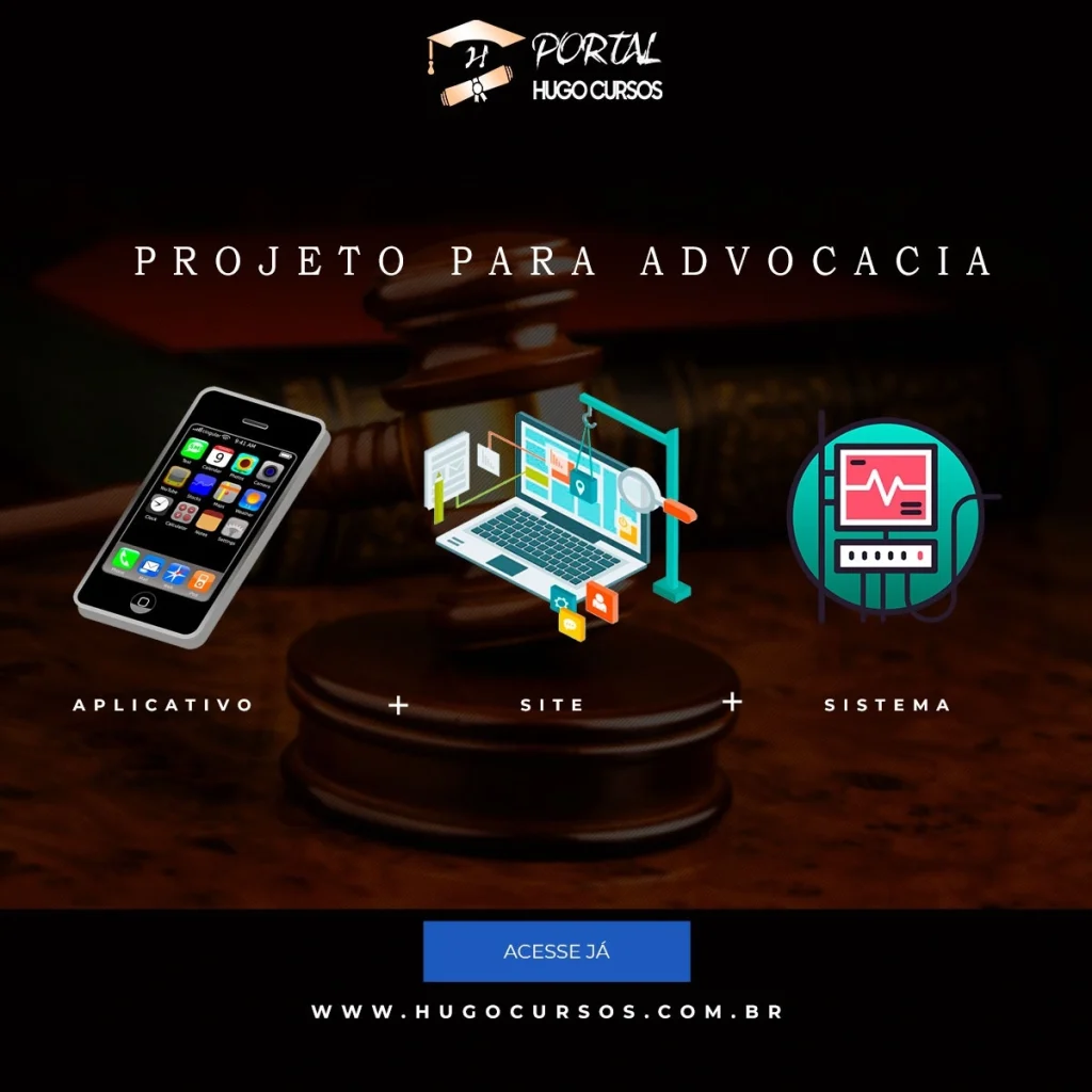 Capa do curso Projeto para Advocacia – Hugo Cursos