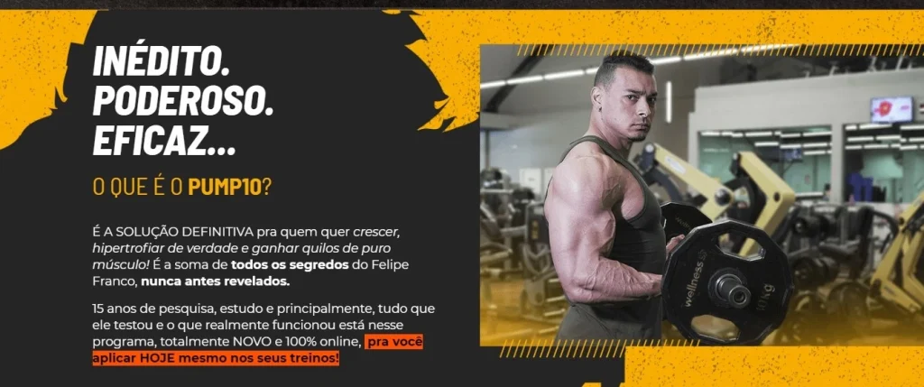 Capa do curso Pump10 – Felipe Franco
