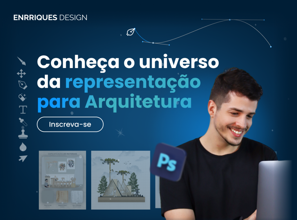 Capa do curso Representa+ – Enrriques Design