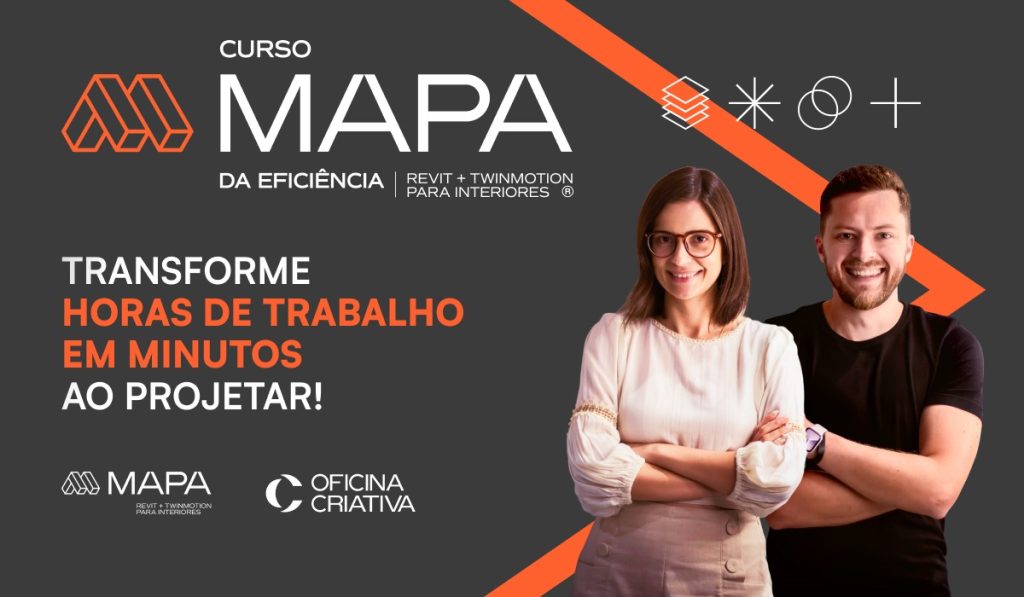 Capa do curso Revit + Twinmotion para Interiores – Oficina Criativa
