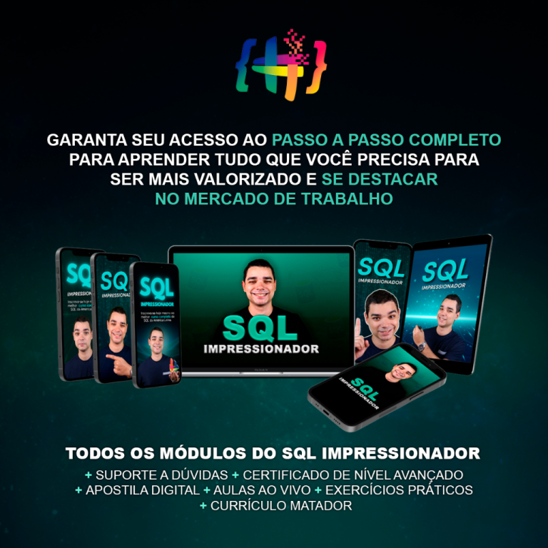Capa do curso SQL Impressionador – Hashtag Treinamentos
