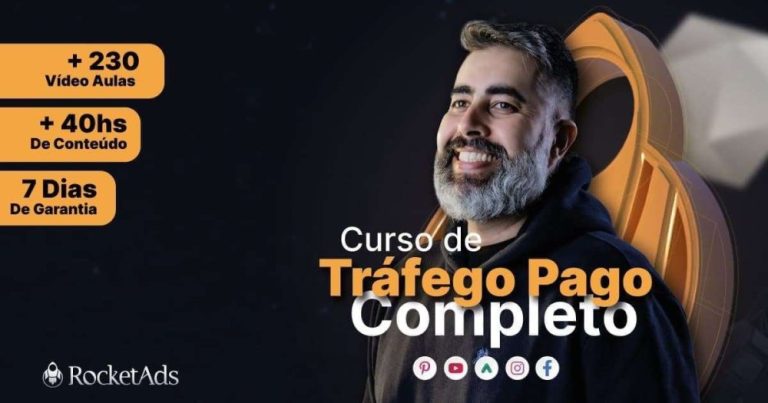 Capa do curso Tráfego Pago – Rocketads