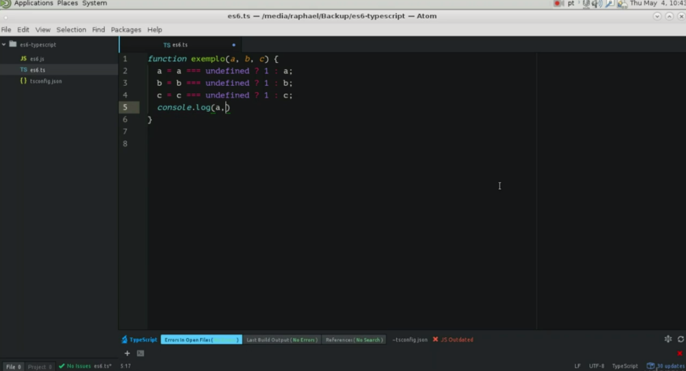 Capa do curso Typescript, Node, ES6 e Postgres