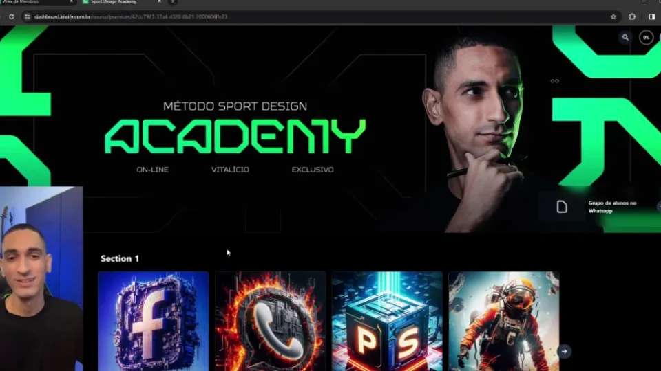Capa do curso Sport Design Academy – Wellington Sousa