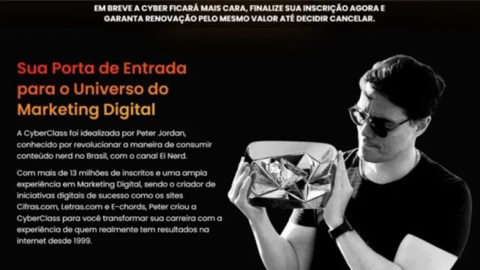 Capa do curso Cyberclass – Peter Jordan