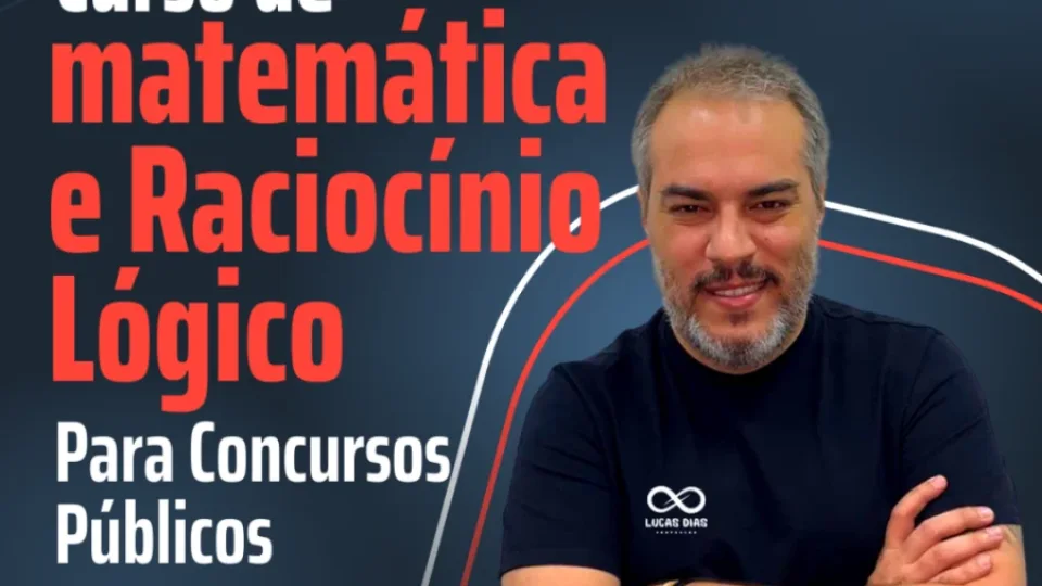 Capa do curso Matemática e Raciocínio Lógico – Lucas Dias