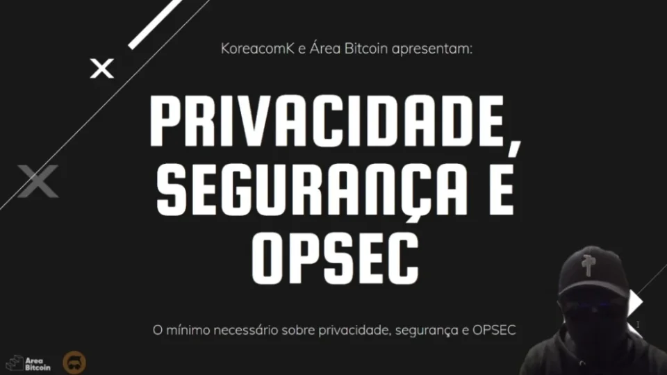 Capa do curso Bitcoin: Privacidade e Opsec – Korea com K