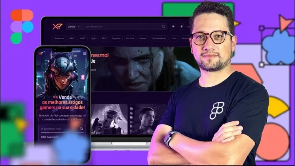 Capa do curso UI Design de Sites e Sistemas WEB – Lucas Marte