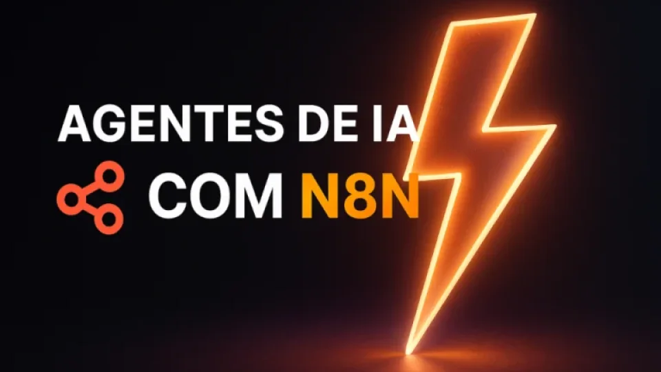 Capa do curso Agentes de IA com N8N – Hashtag Treinamentos