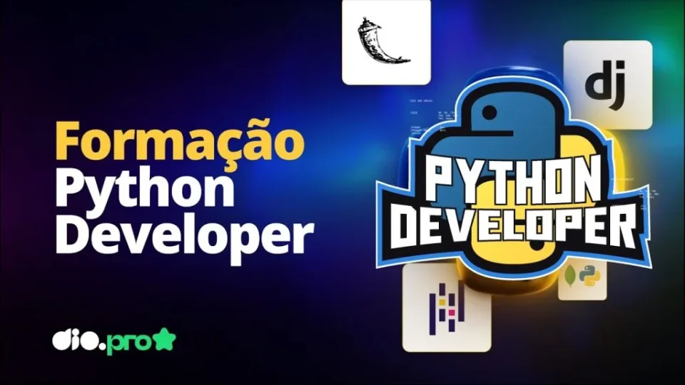 Capa do curso Formação Python Developer – DIO