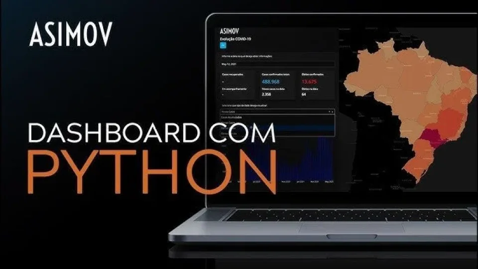 Capa do curso Dashboards Interativos com Python – Asimov Academy