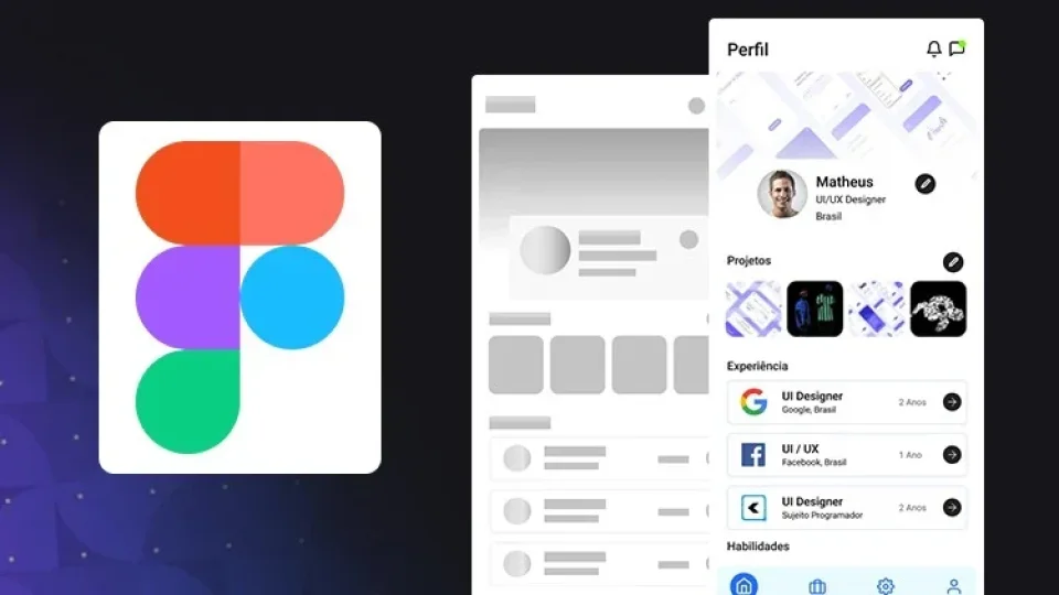 Capa do curso Figma: Design de Interfaces – Matheus Fraga