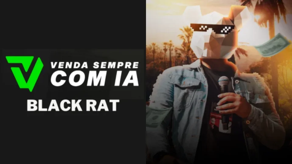 Capa do curso Venda Sempre com IA – Black RAT