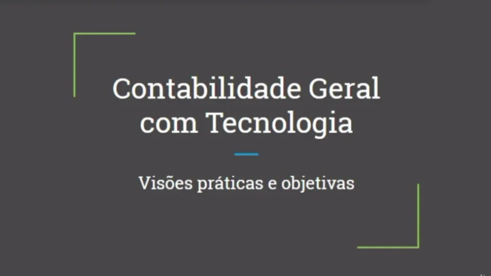Capa do curso Contabilidade Geral – Mestre Ademir