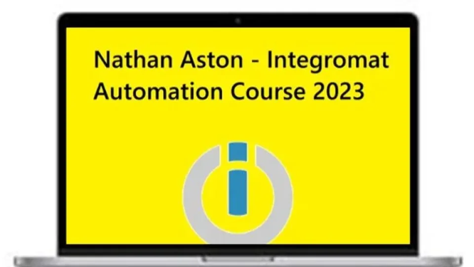 Capa do curso Integromat Automation Course – Nathan Aston