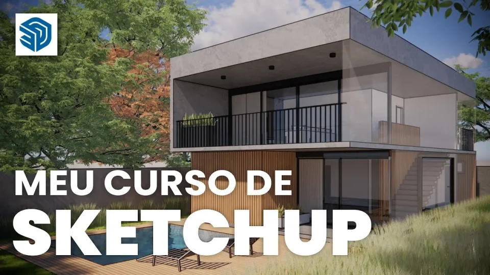 Capa do curso Sketchup Essencial – Prof. Nisenbaum