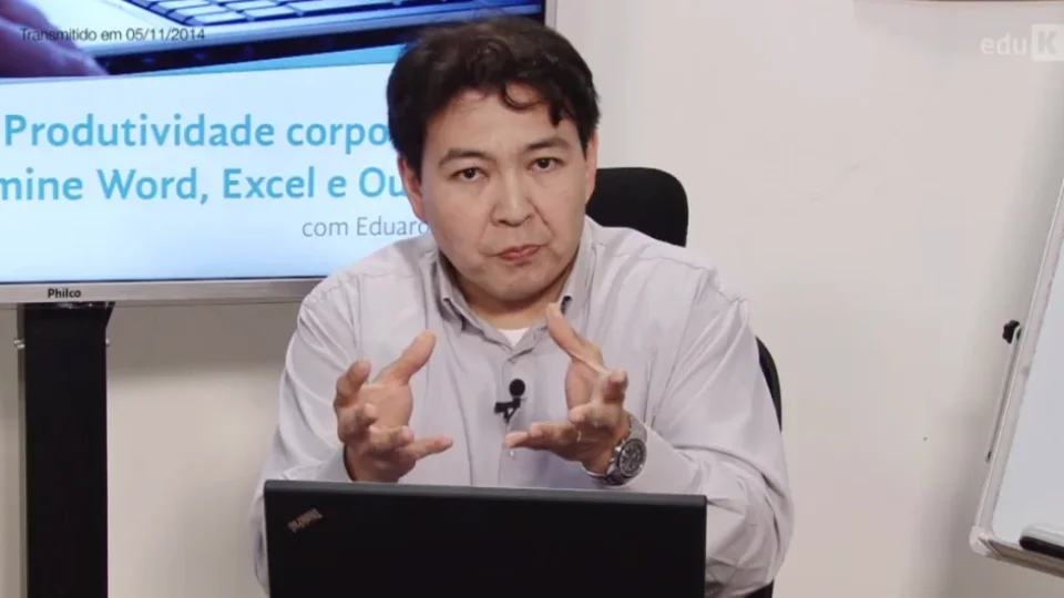 Capa do curso Domine Word, Excel e Outlook – Eduardo Taka