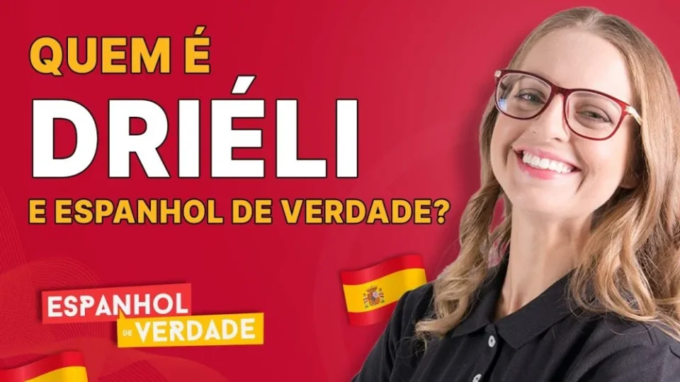 Capa do curso Espanhol de Verdade – Driéli Sonaglio